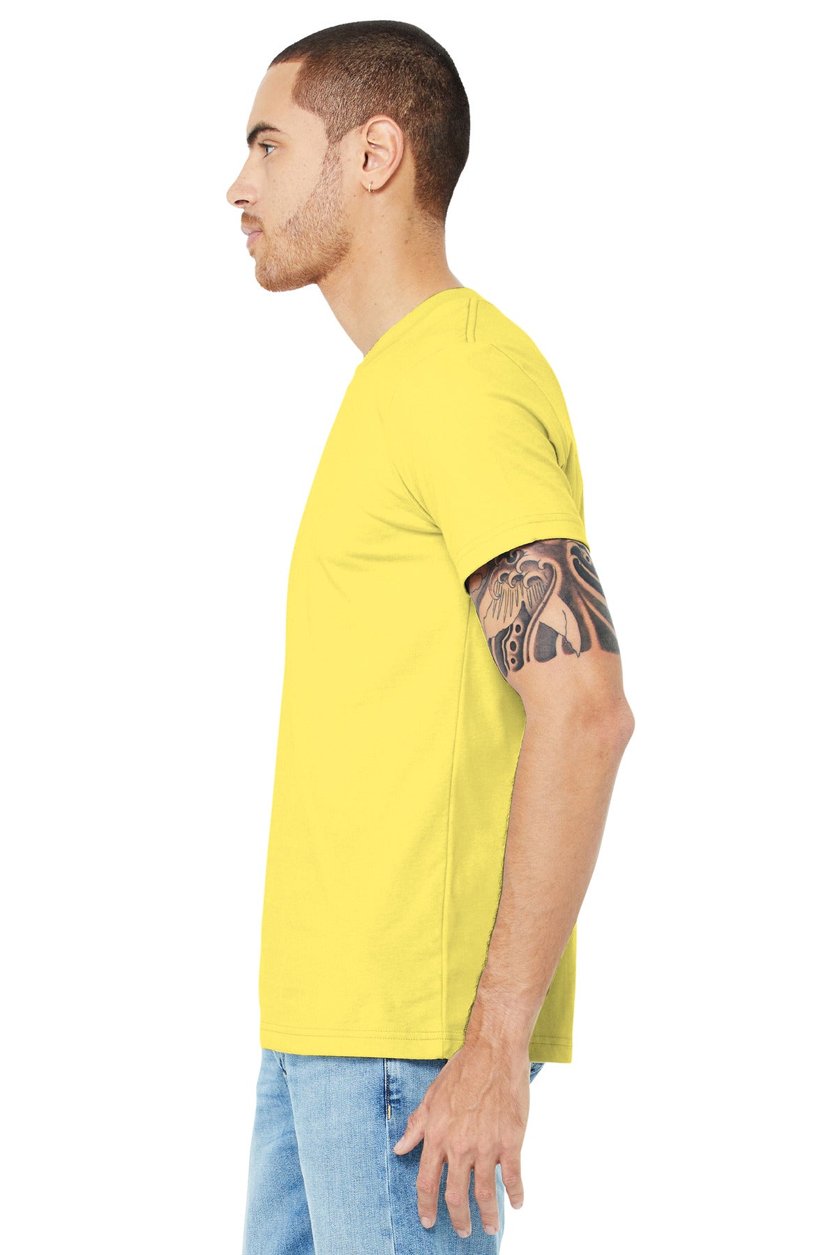 Yellow BELLA+CANVAS Unisex Jersey Short Sleeve Tee. BC3001